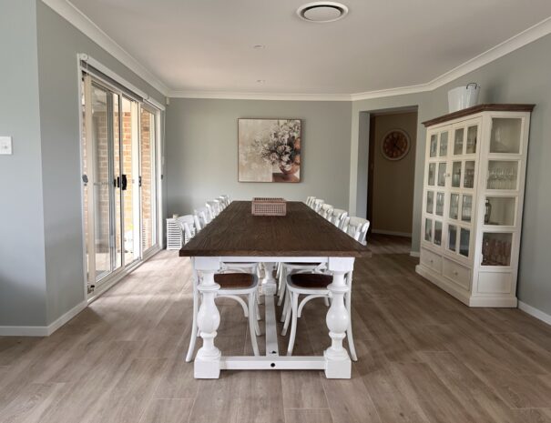 Large dining table