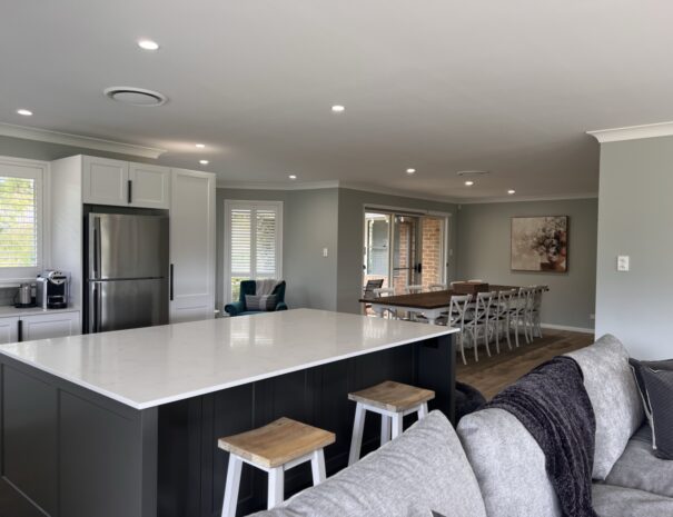 Kitchen and dining area