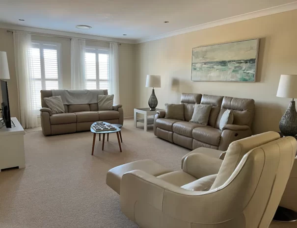 TV lounge with recliners